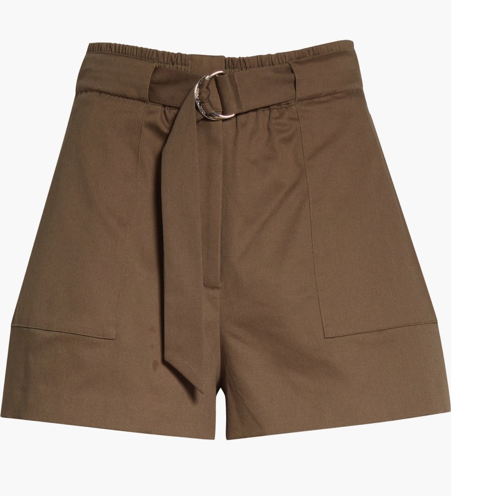 Ted Baker NWT olive d ring high waisted shorts